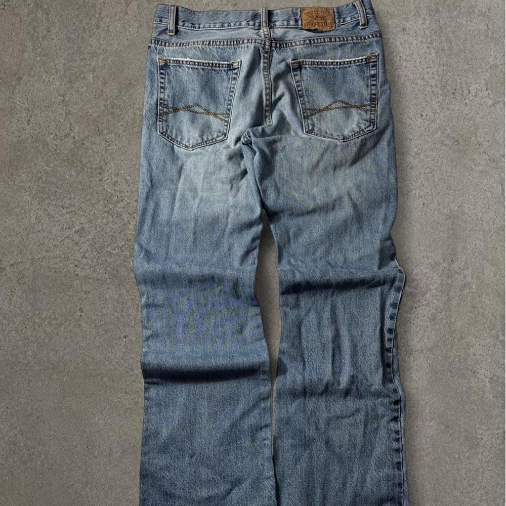 Aeropostale Driggs Slim Bootcut Jeans Mens 33x34 Blue Y2K Denim
